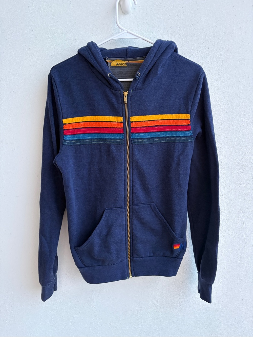 Aviator Nation Zip Up hoodie in Navy